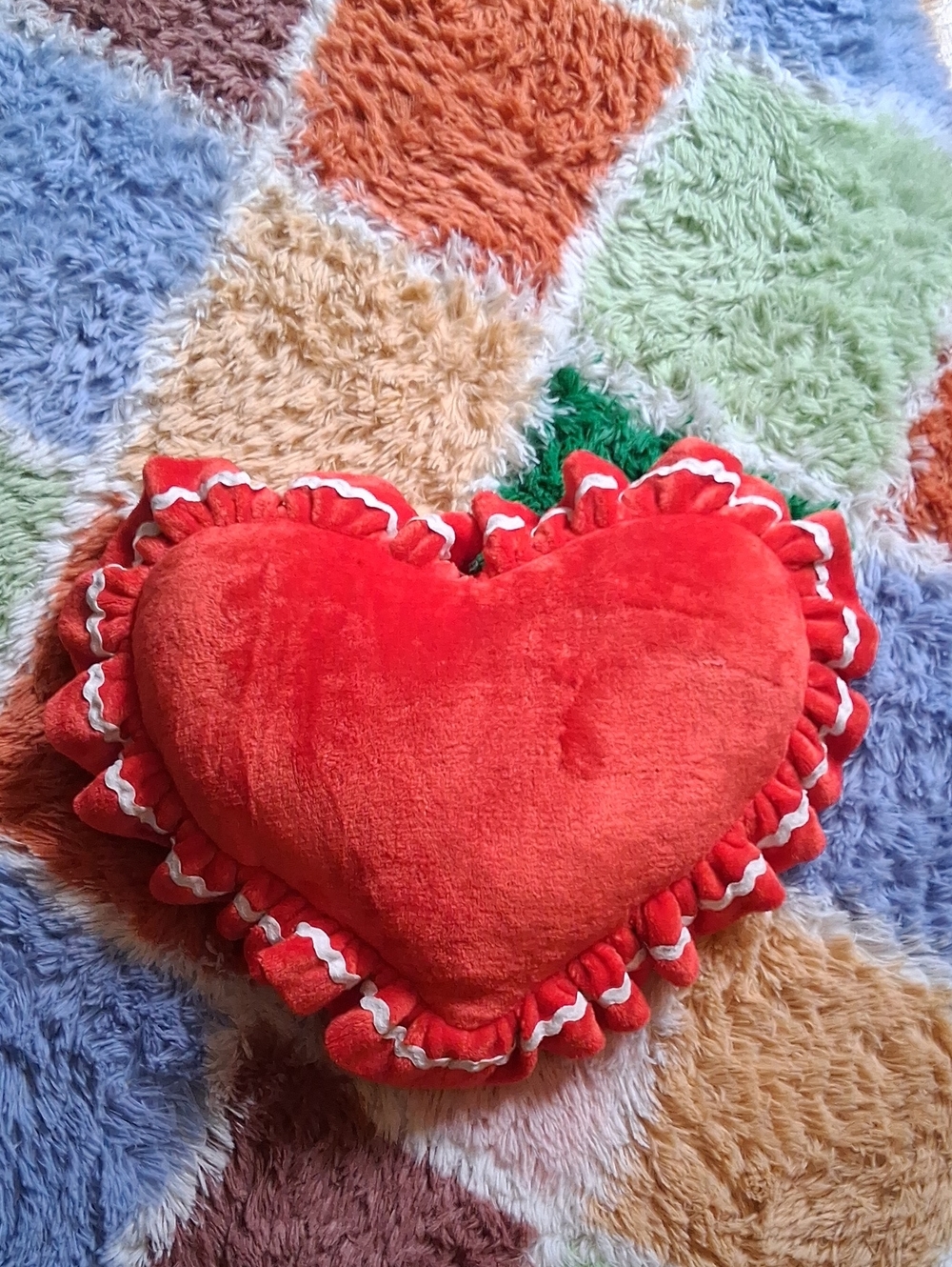 Red Heart-Shaped Decorative Pillow from Target